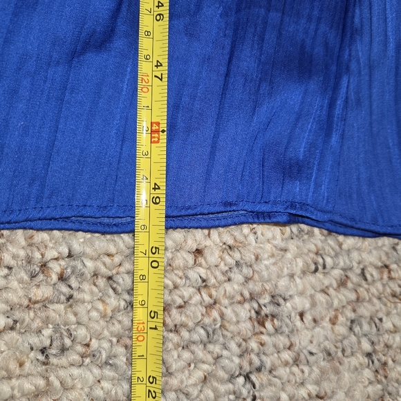 Elegant Blue Halter Dress - Picture 4 of 4